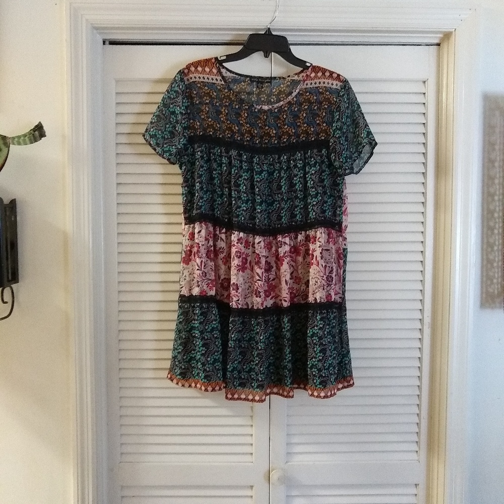 REDUCED City Triangles  L Top Tunic Dress nwot